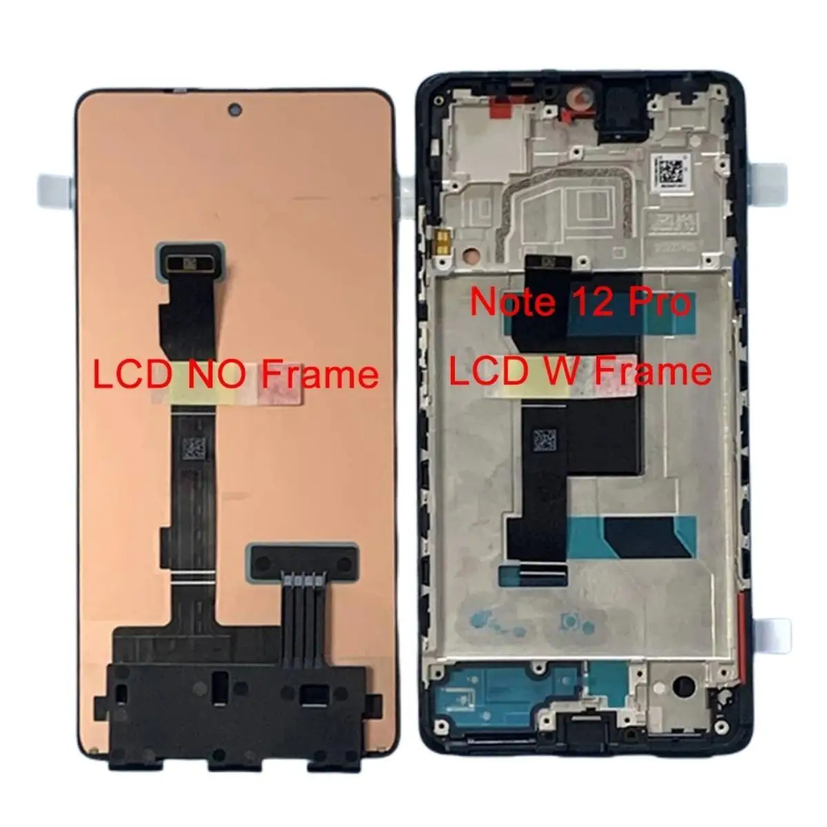 Amoled Original For Xiaomi Redmi Note 12 4G 5G LCD Display Screen Touch Panel Digitizer For Redmi Note 12 Pro 12 Pro Plus Frame