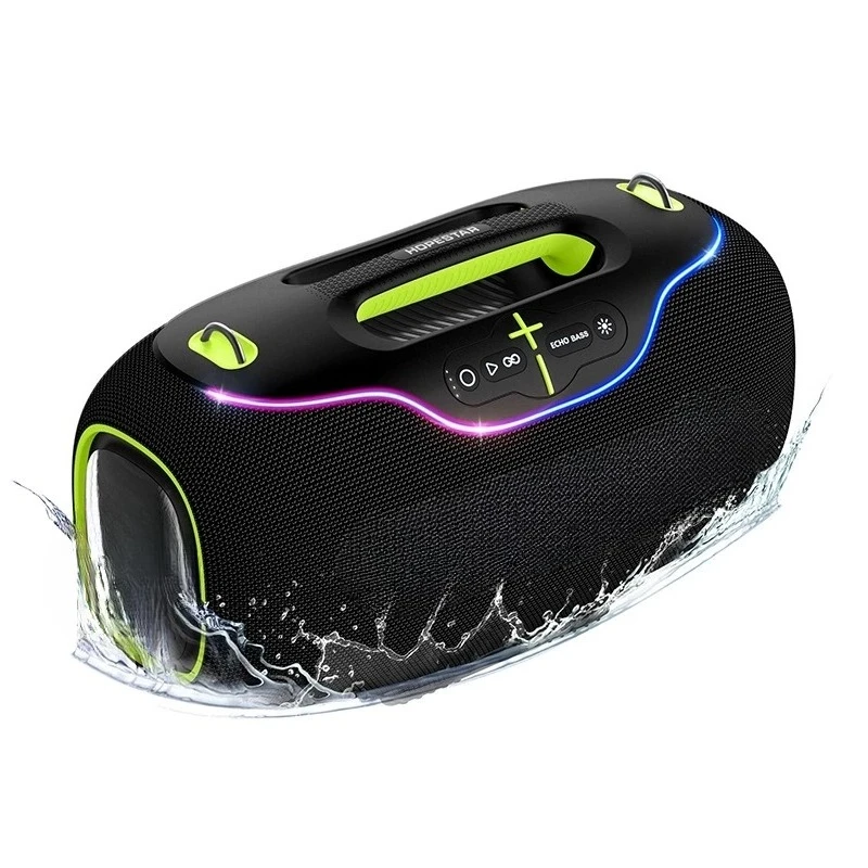 350W Portable Wireless Bluetooth Speaker with Heavy Bass Outdoor Waterproof Sound System Microphone USB And TF Card Support