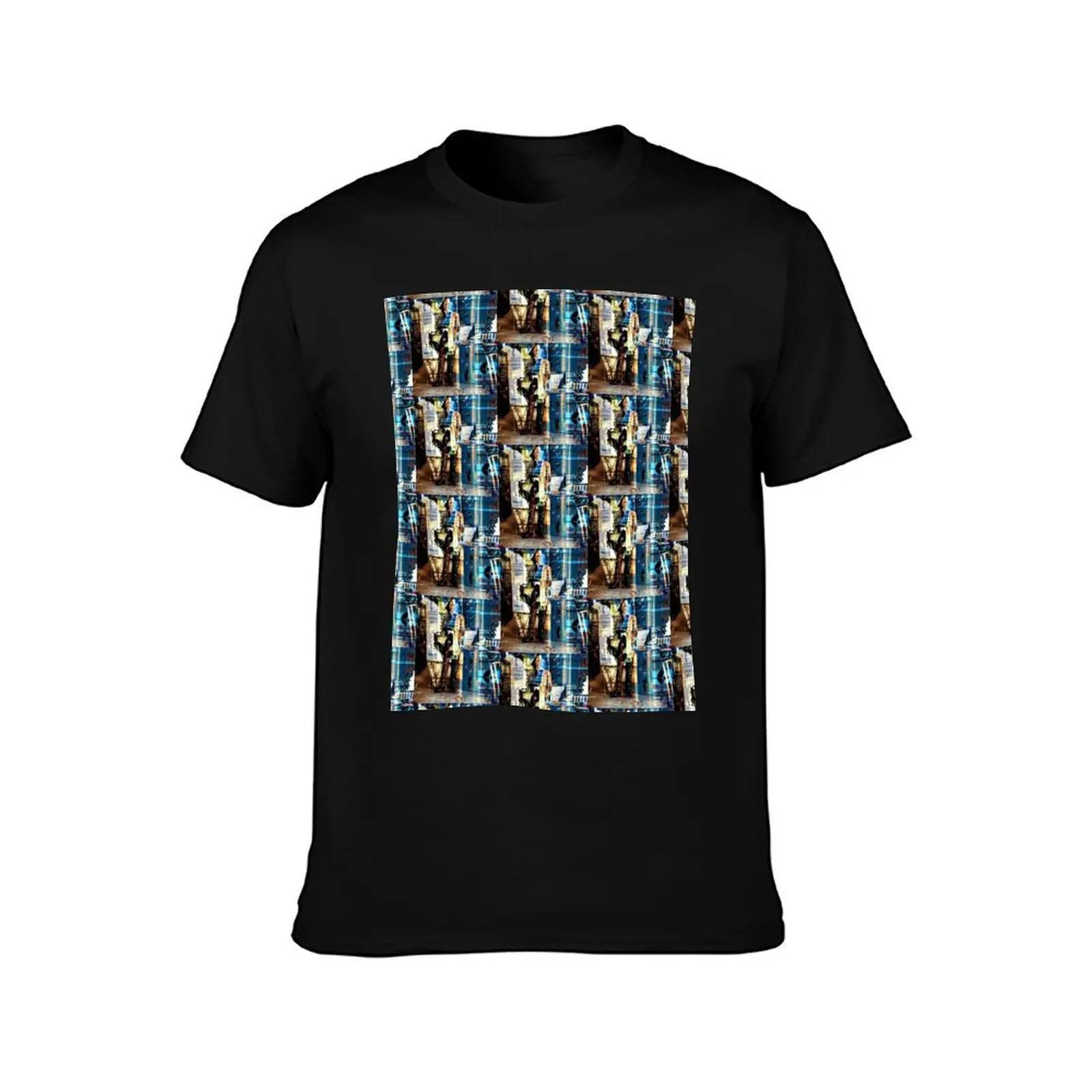 Dreamed I saw Theodor Adorno last night (pattern) T-Shirt Basic Short Sleeve for Men T-Shirt