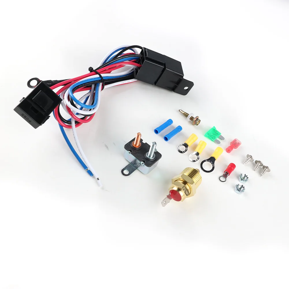 175-185 Grad elektrischer Lüfter Thermostat Kit Temperatur sensor Temperatur schalter 40a Relais Kit