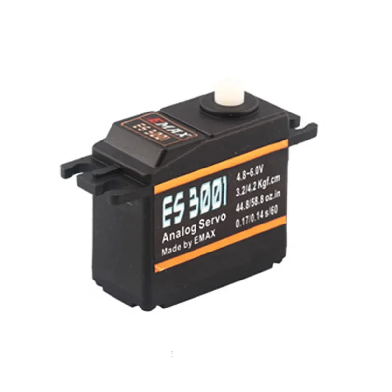 EMAX ES3001 RC 자동차 보트 헬리콥터 고정 날개 비행기 로봇 용 4.8-6.0V 43g 플라스틱 기어 아날로그 서보