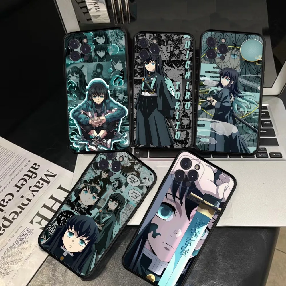 Anime Muichiro Tokito Phone Case Silicone Soft For Iphone 15 14 13 12 11 Pro Mini XS MAX 8 7 6 Plus X XS XR Cover