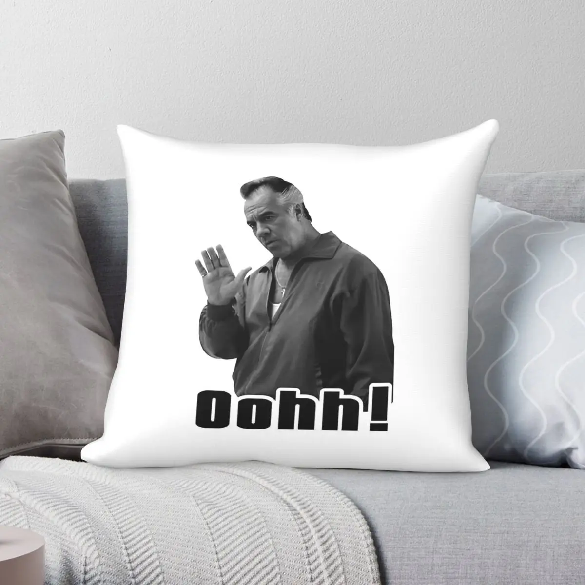 Tony Soprano Oohh Meme Pillowcase Polyester Linen Velvet Printed Zip Decorative Sofa Seater Cushion Cover Wholesale 45x45
