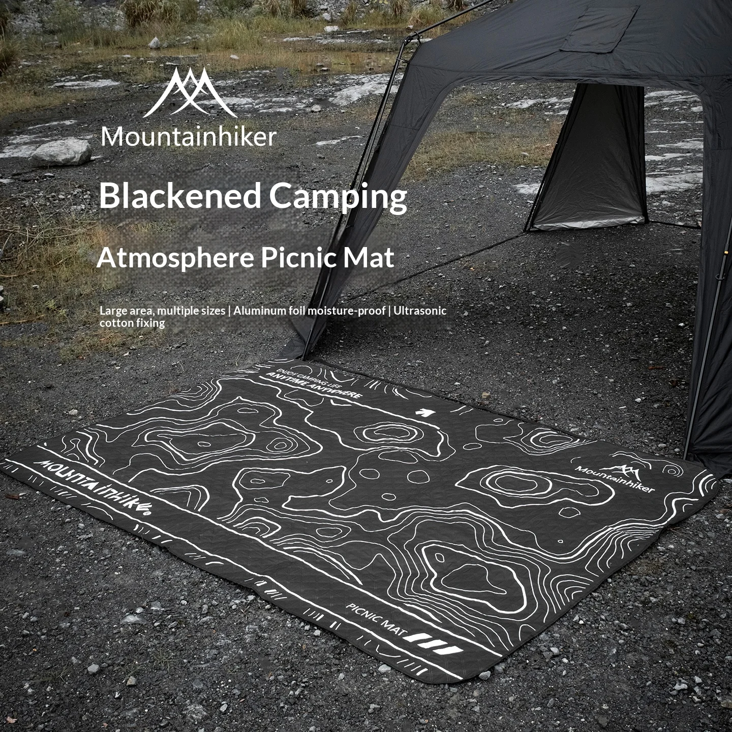 MOUNTAINHIKER 黒く染まったピクニックマット 特 - Outdoor Camping Mats Large のレビューと価格