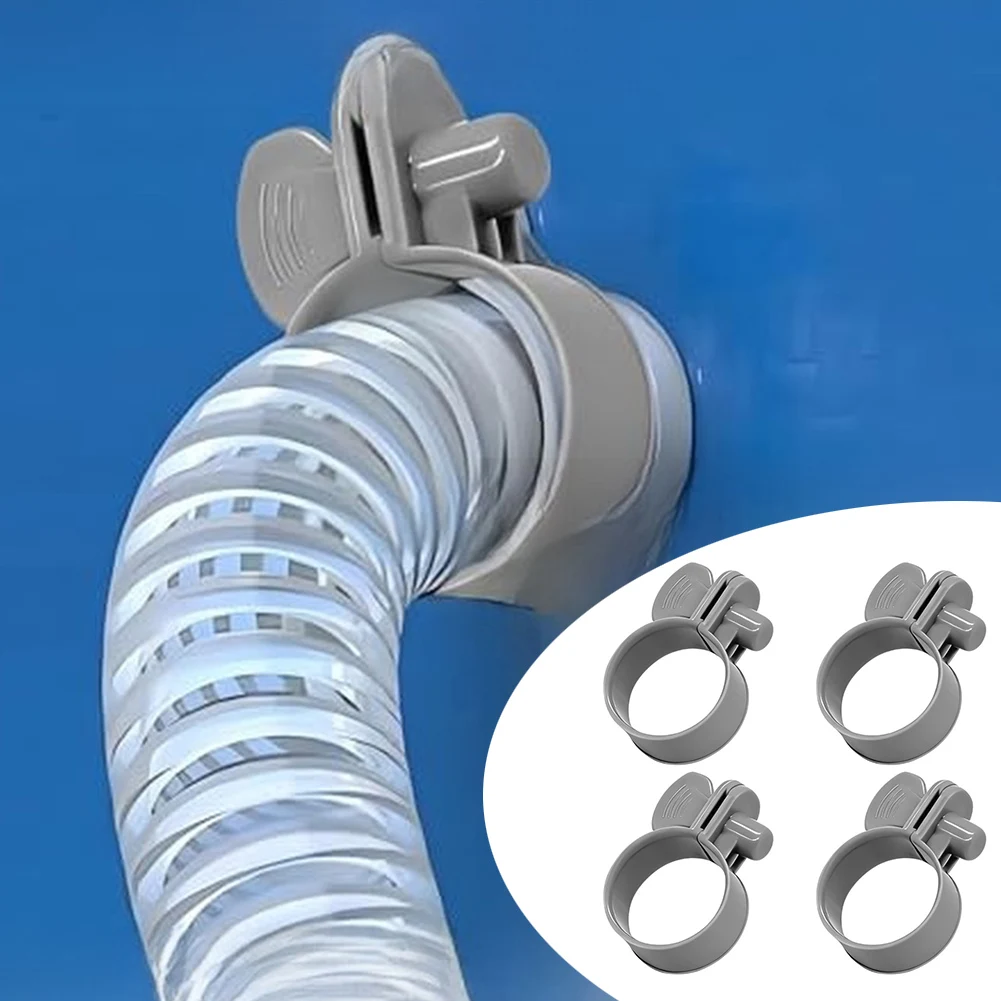 4/10PCS For Intex Pool Hose Clamps Set 1-1/4 Inch Pipe Connection Leak-Proof Plastic Hose Clamps Pool Filter Pump Accessories