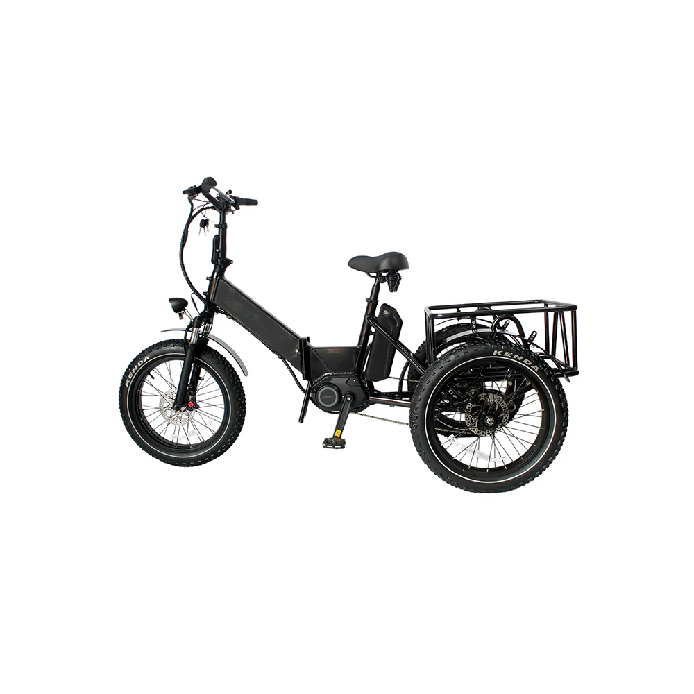 

GDSEBIKE 20 Inch Electric Trike Fat Tire 3 Wheel Electric Tricycle Three Wheels Adult Cargo Electric Bike With Basket