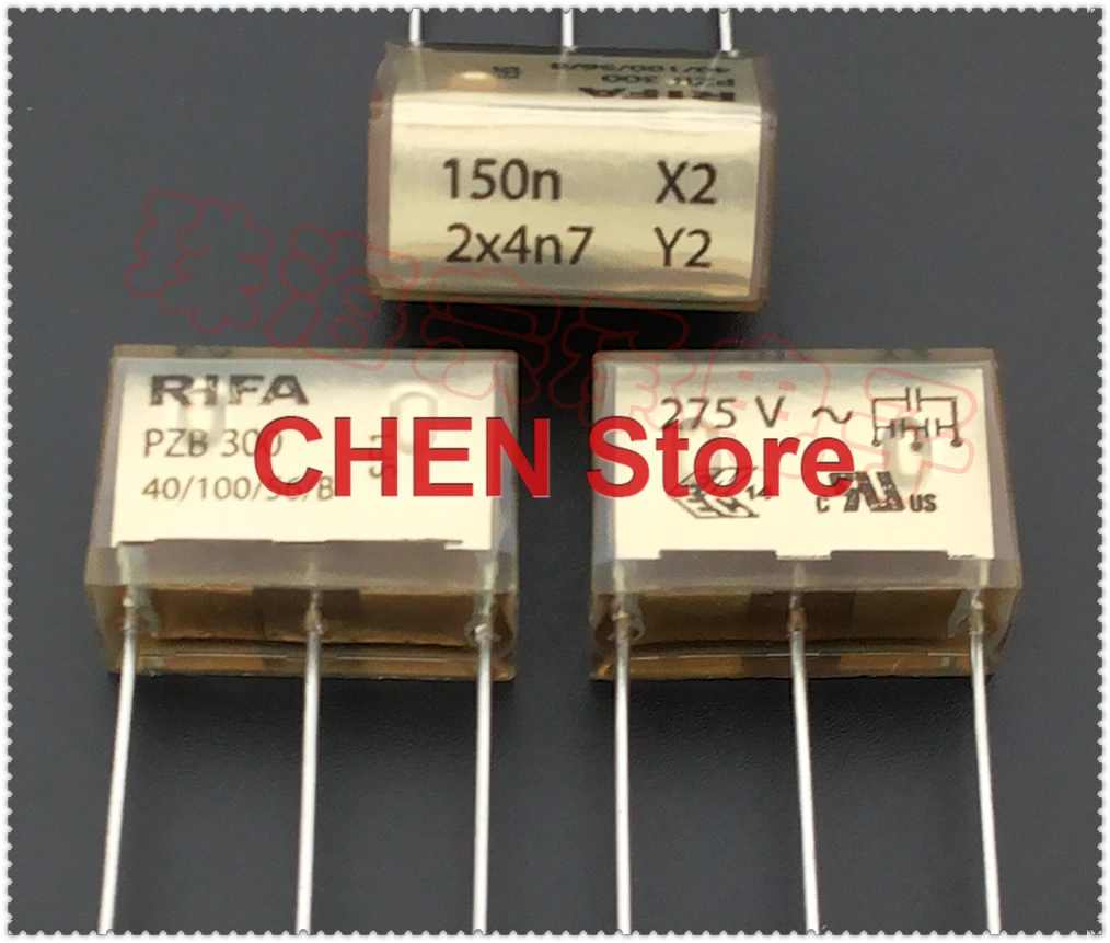 

2 шт./лот RIFA KEMET PZB300 150NF X2 2X4N7 Y2 275VAC P20MM металлизированный пропитанный бумажный конденсатор PZB300MC13R30 Бесплатная доставка