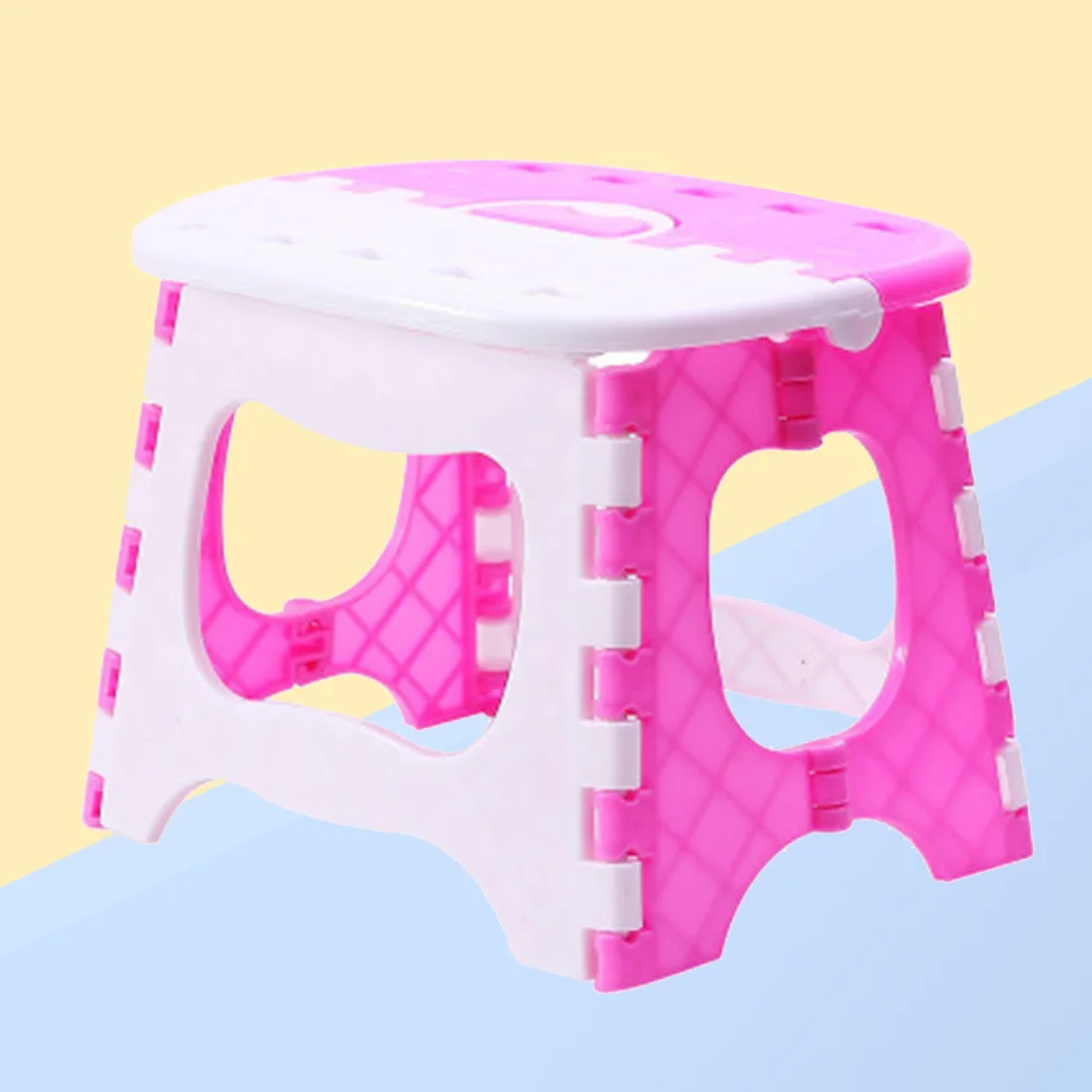 

Folding Step Stool Portable Plastic Stool For Kids Adults Bathroom Garden Outdoor Fishing Foot Wash Pink