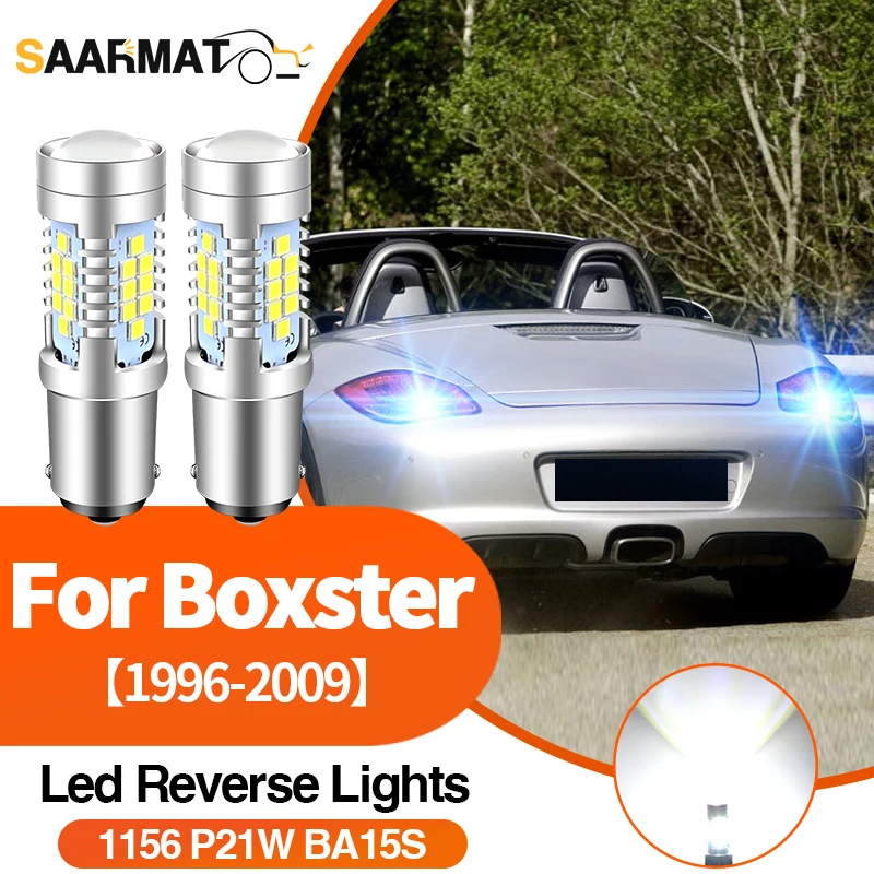 2pcs 30SMD LED Reverse Backup Light Lamp for Boxster 1996-2009 2005 2006 Backup Lamp 1156 BA15S P21W 7506 Bulb Car Accessories