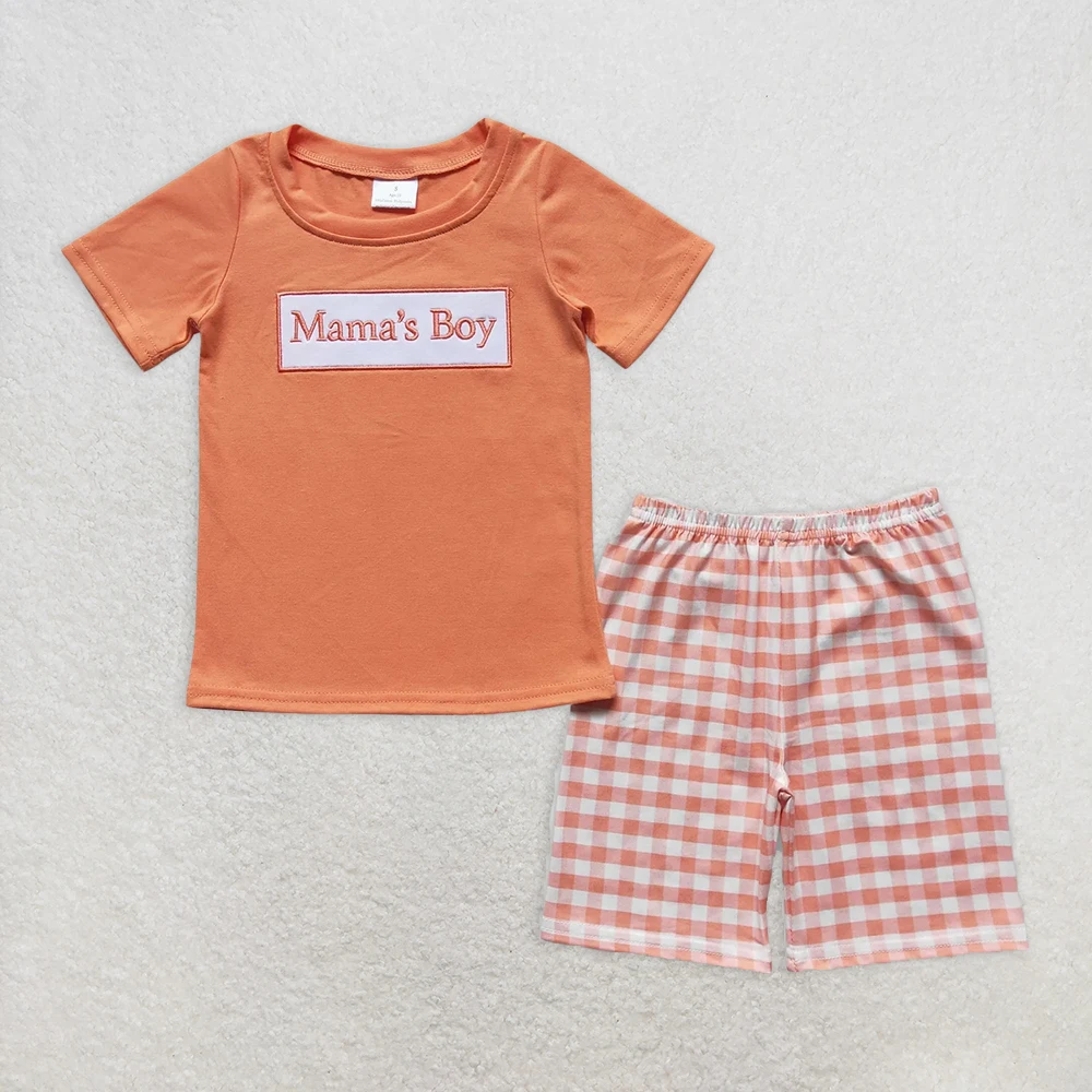 

Baby Boys 'Mama's Boy' Outfit Set - Mommy's Boy Short Sleeve Shirt And Shorts Mother's Day Kids Boy Clothing Set