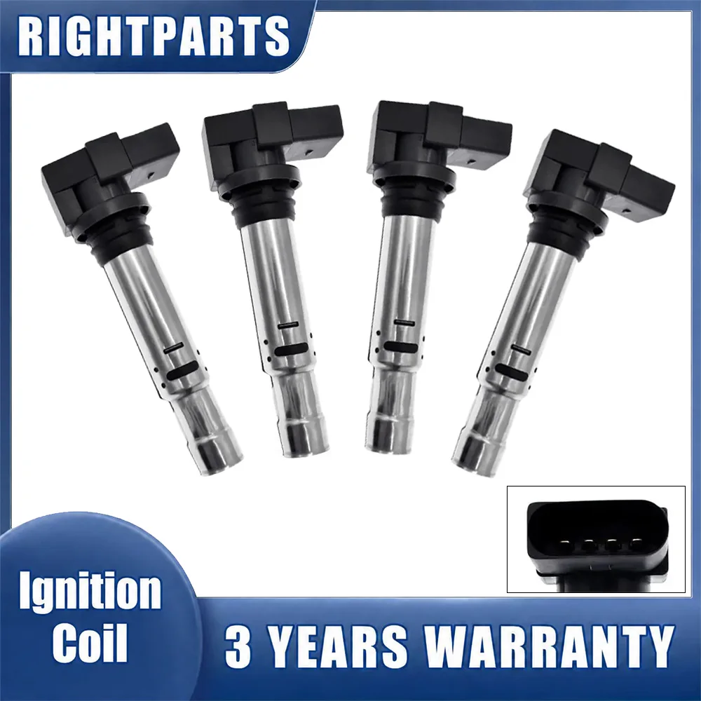 4PCS New Ignition Coils 036905715F EA111 for VW Golf Polo Beetle Candy Skoda Fabia Octavia for Audi A1 A3 1.4TSI
