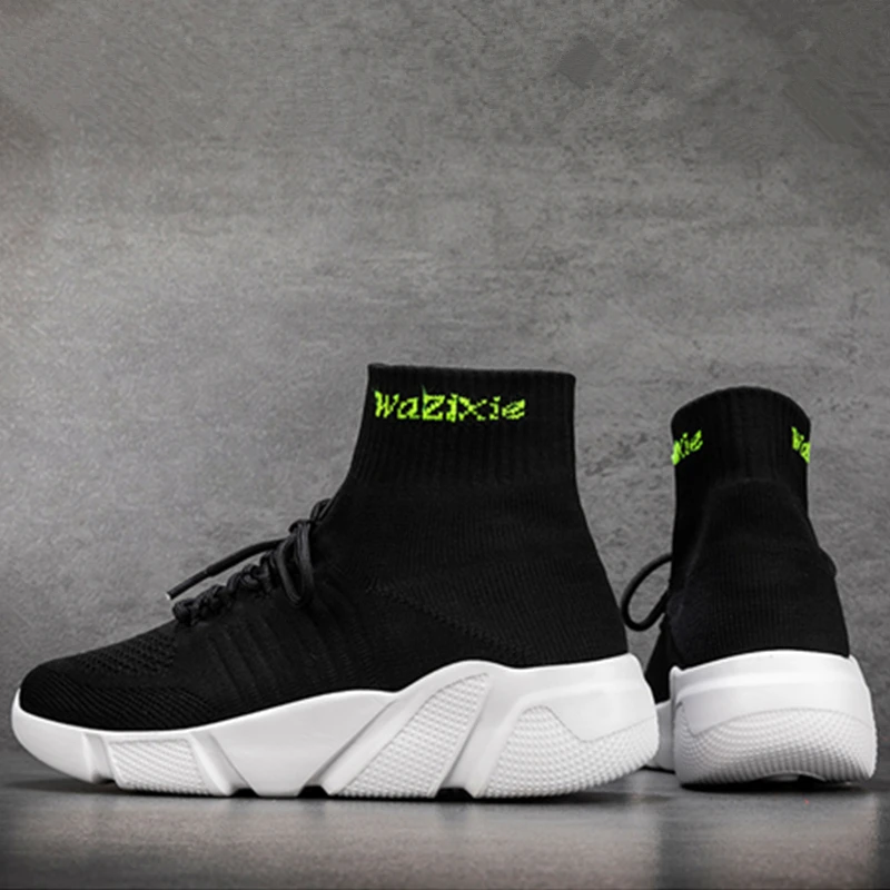 New Women Fashion Sneakers Unisex Boots Sock Shoes Ladies Casual Loafers Student Sports Shoes Woman Men Shoes Plus Size Boots