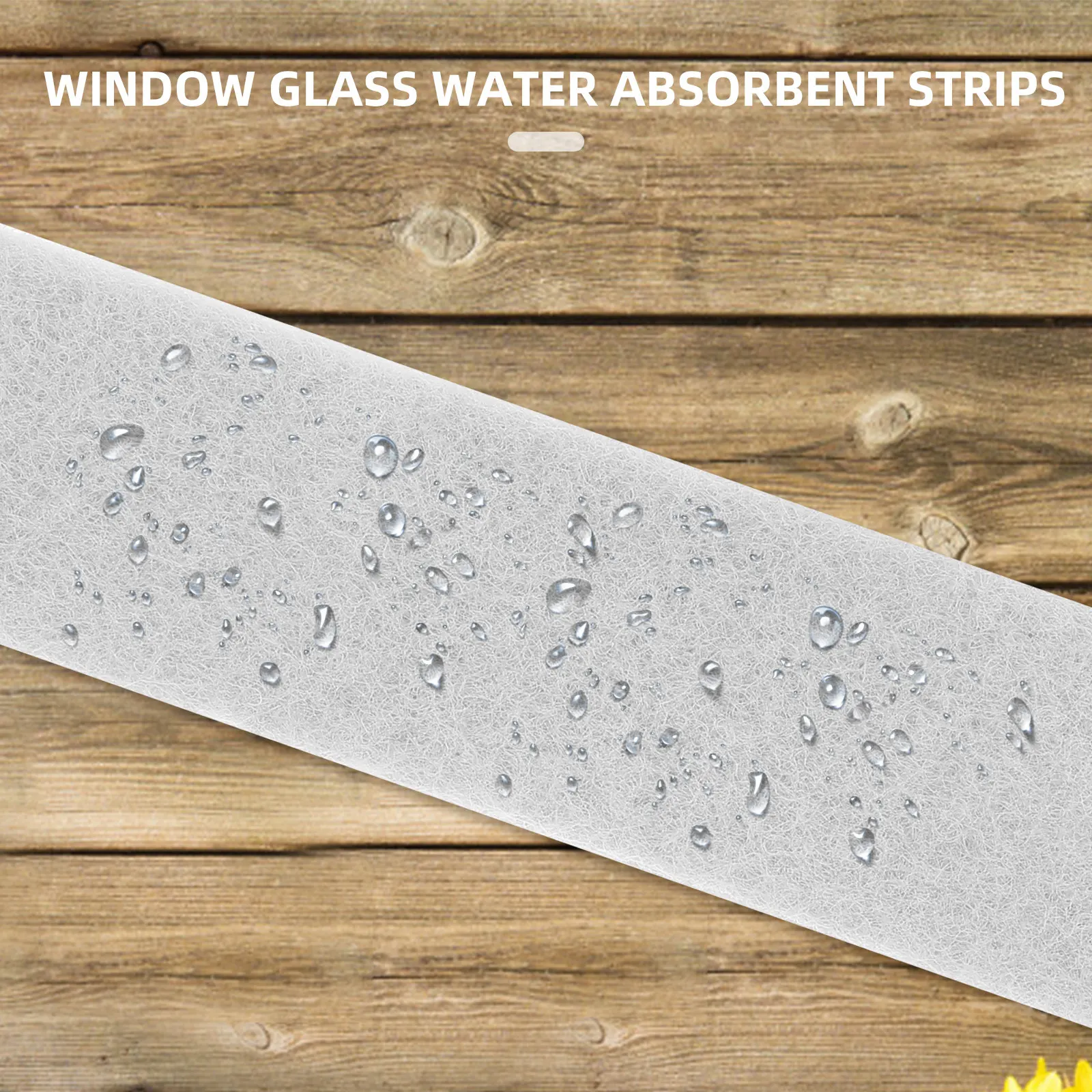 1 Roll Window Condensation Absorber Strip Water Absorbent Tape Anti-Drip Sticker Keeps Windows Dry Clear View Window Stickers