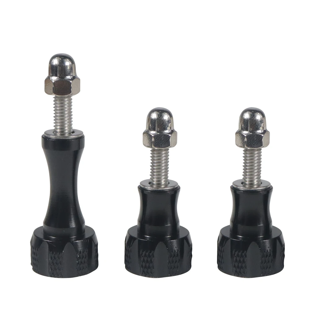 BGNing 1pack von 3pcs 1 Lange + 2 Kurze Bunte CNC Aluminium Bolt Mutter Schraube für GoPro Hero 7 6 5 3 + 4 SJ4000 EKEN YI 2 4K Montieren – Detail 2