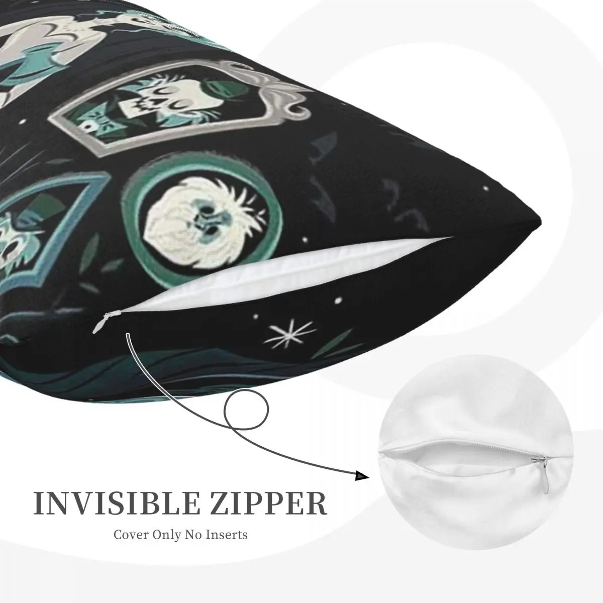 Haunted Mansion Stretching Rectangle Pillowcase Cushion Cover Decorative Bedroom Bed Home Comfort Throw Pillow