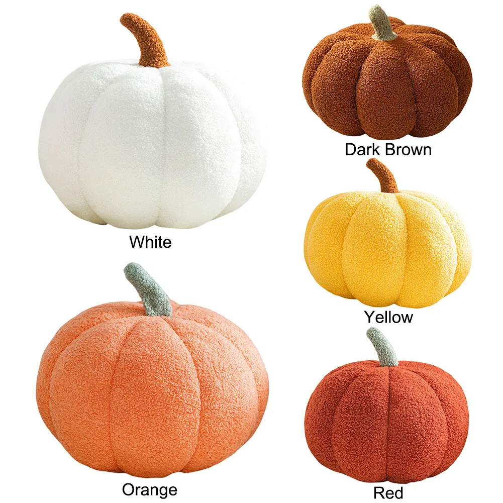 20cm/28cm Plush Pumpkin Toys Soft Stuffed Plant Plushie Pillow Cushion Home Party Halloween Decoration Kids Gifts