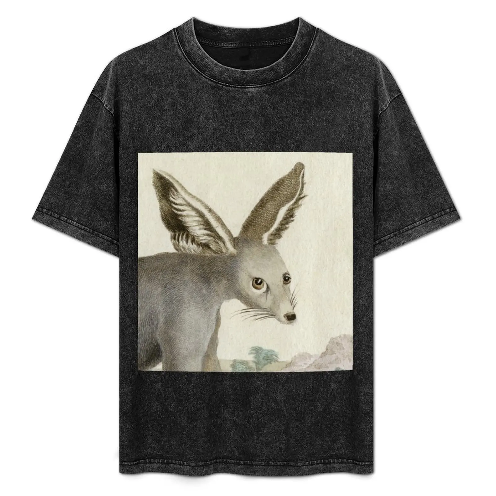 

Unknown animal with foxy face and flapping ears T-Shirt T-shirts oversize Blouse for a boy cotton man t-shirts outfits for men