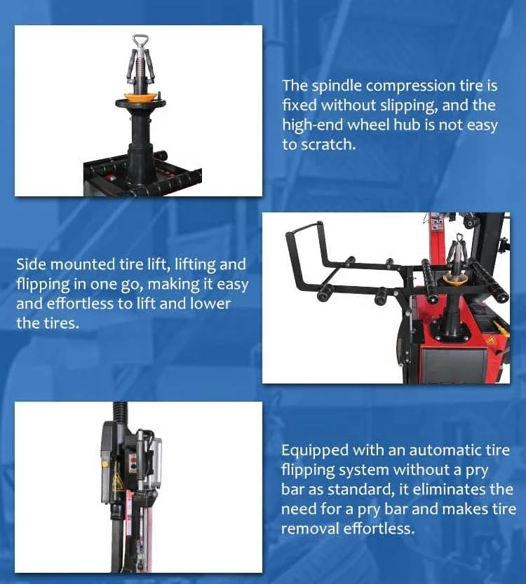 Factory Price Car Repair Shop Tool Automatic Swing Arm Tyre Changer with 110V/220V/380V Motor for SUV & Car Tires