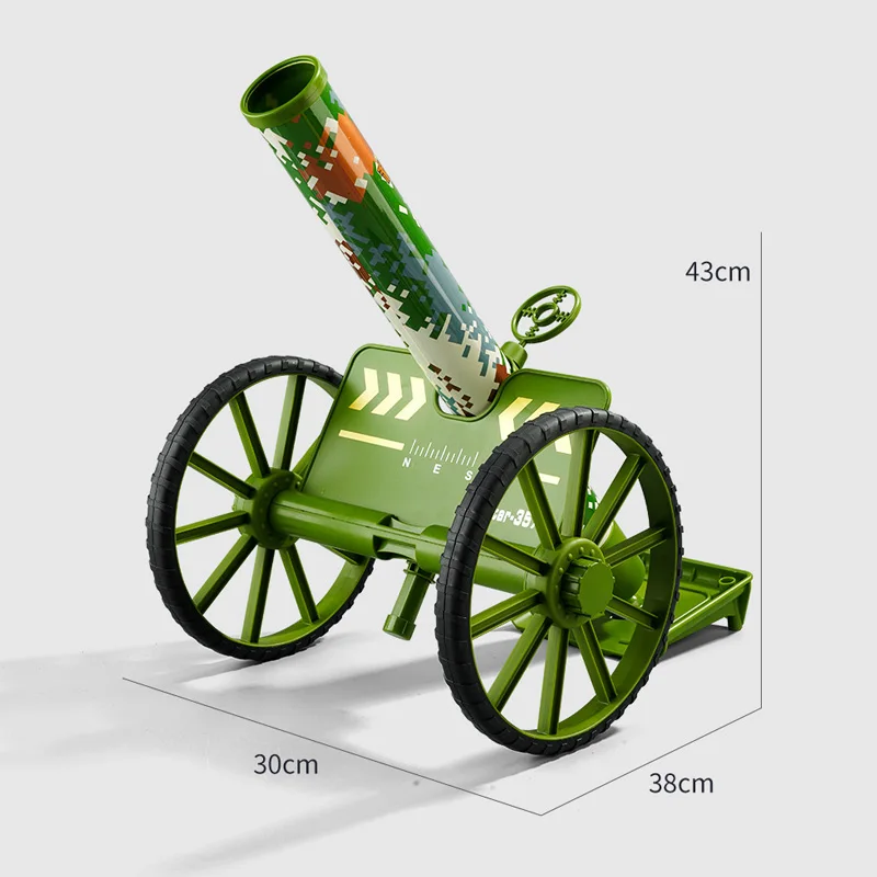 Large Italian Cannon Toy Simulated Children's Mortar Set with Three Shells Creative Children's Toy Gun Children's Birthday Gift