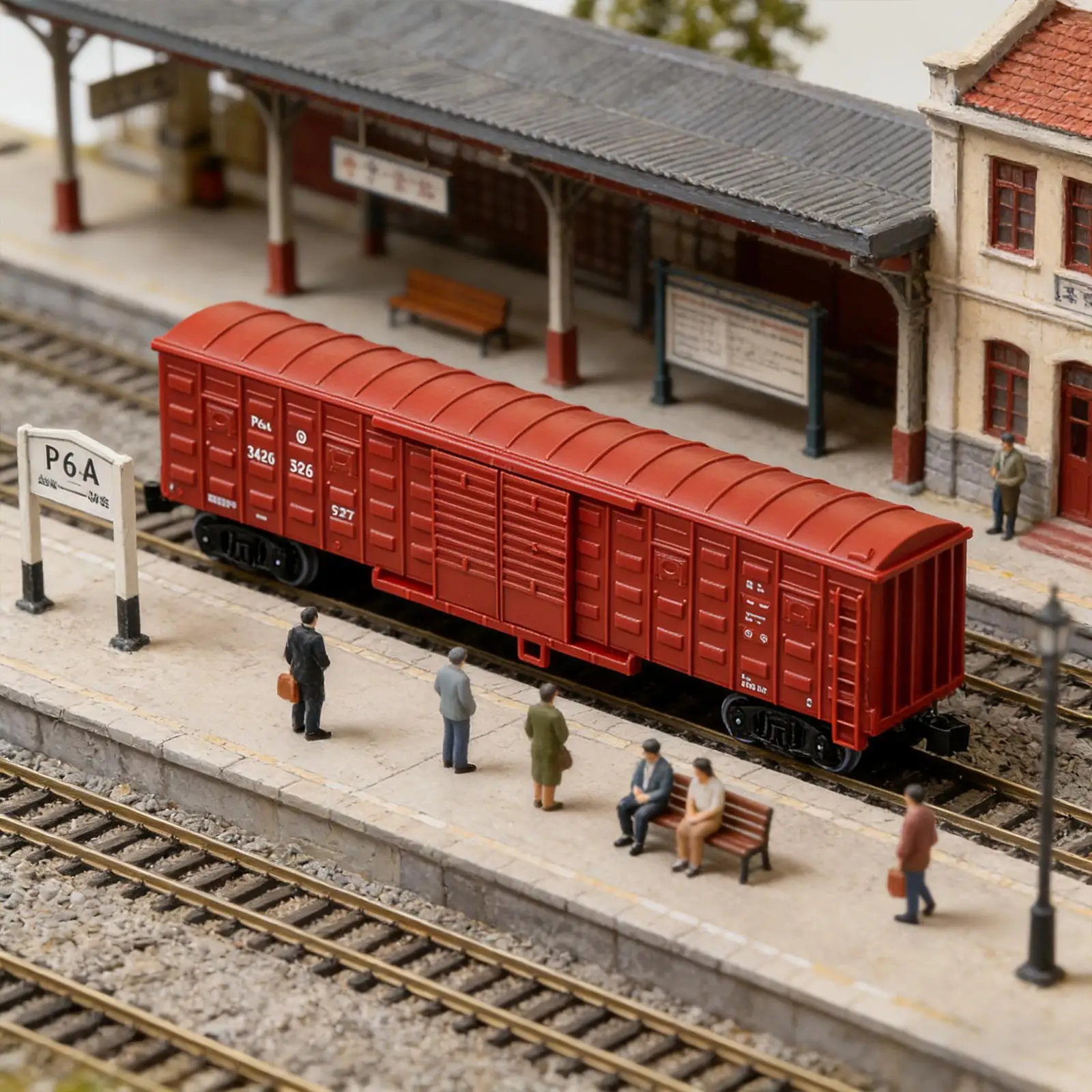 

Simulation Train Model Toy Heavy Duty Miniatures Carts Novelty Toy for Collectors Desktop Display for Kids Room
