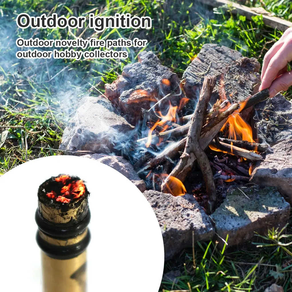 Brass Fire Piston Kit Outdoor Emergency Tools Flame Maker Fire Starter Tube Air compression torch Camping Picnic Outdoor Tools