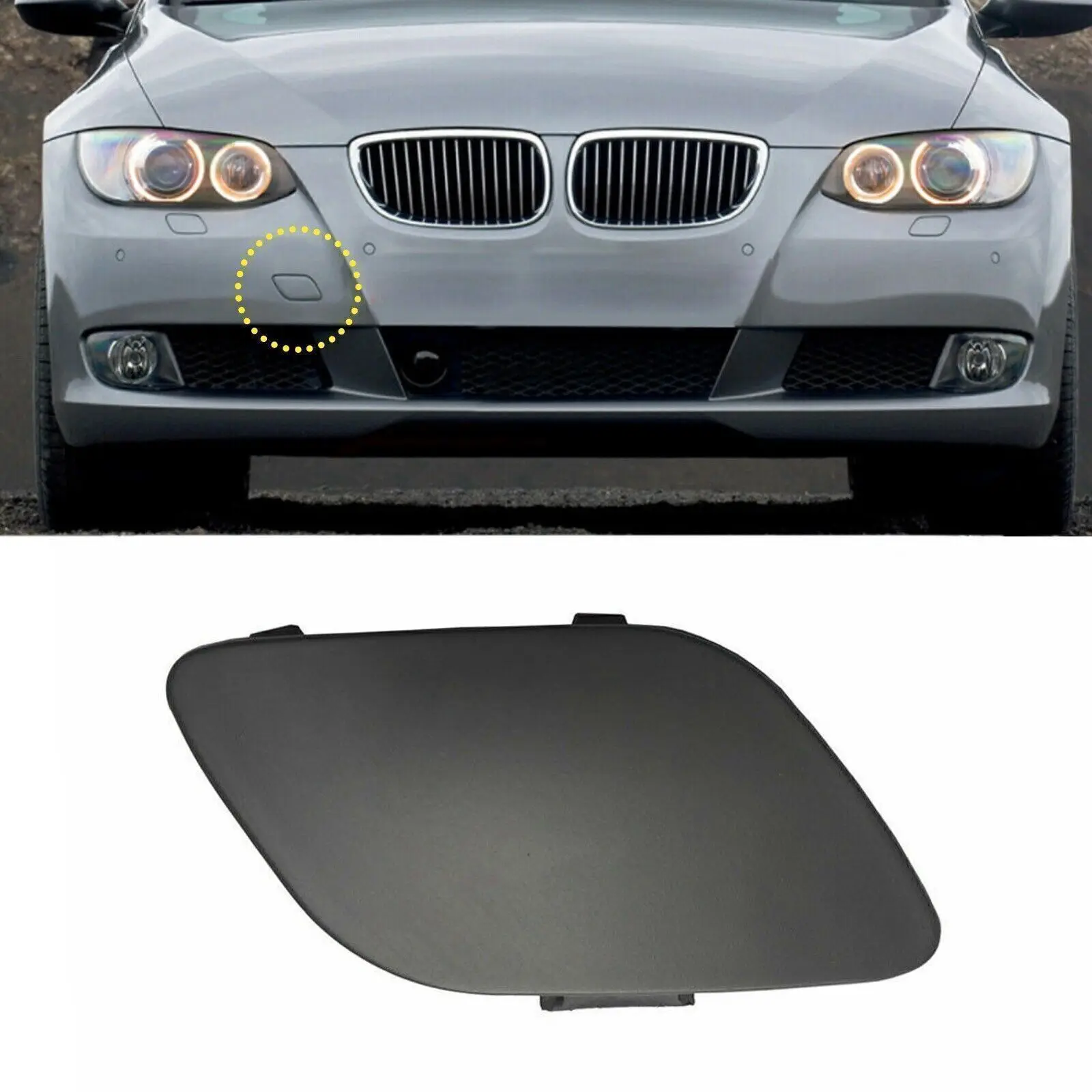 Front Bumper Tow Hook Cover for BMW 3 Series E90 E91 E92 E93 F30 F31 328i 335i 320i 335i 2006-2015 Front Bumper Cover