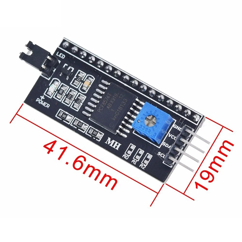 Arduino DIY用液晶画面,青,または黄色の緑の画面,16x2文字,lcd1602,5v