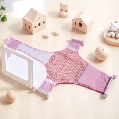 حمام الطفل شبكة حوض أرجوحة حوض استحمام للرضع مقعد دعم حبال دائم سهلة التركيب إزالة بشكل مريح المعونة الآباء وقت الاستحمام الأيدي #6