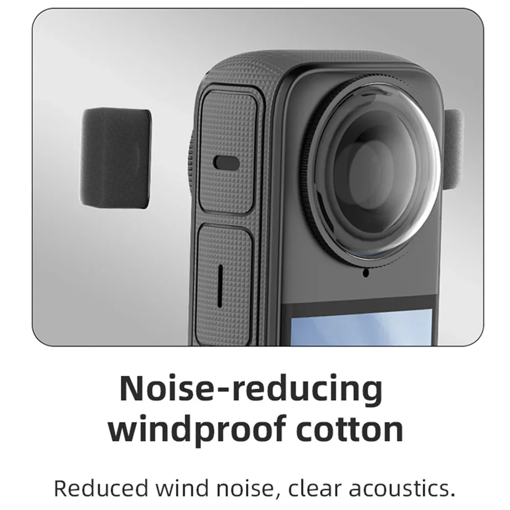 

6Pcs Mic Windscreen For Insta360 X4 X5 Noise Reduction Sponge Muffler Windshield For Insta360 X3 X2 Camera Accessories