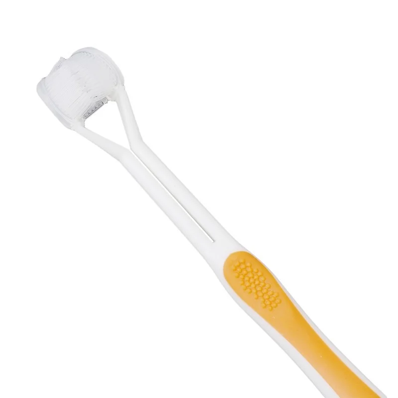 Three Sided Soft Hair Tooth Toothbrush Silicone Soft Bristle Adult Toothbrush Oral Care Safety Teeth Brush Oral Health Cleaner