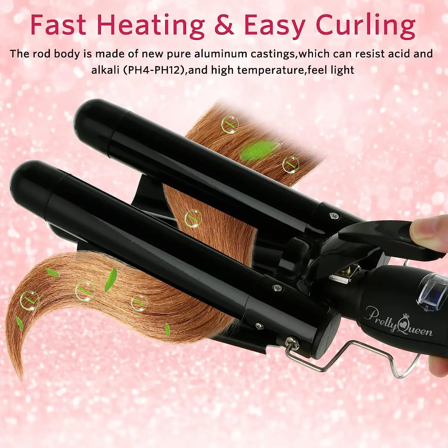 3 Barrel Curling Iron Wand Electric Professional Ceramic Hair Curler Roller Lcd Curling Iron Waver Fashion Styling Tools