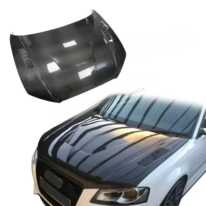 Upgrade C Style Car Engine Bonnet Carbon Fiber Hood For AUDI A3 RS3 2013-2018