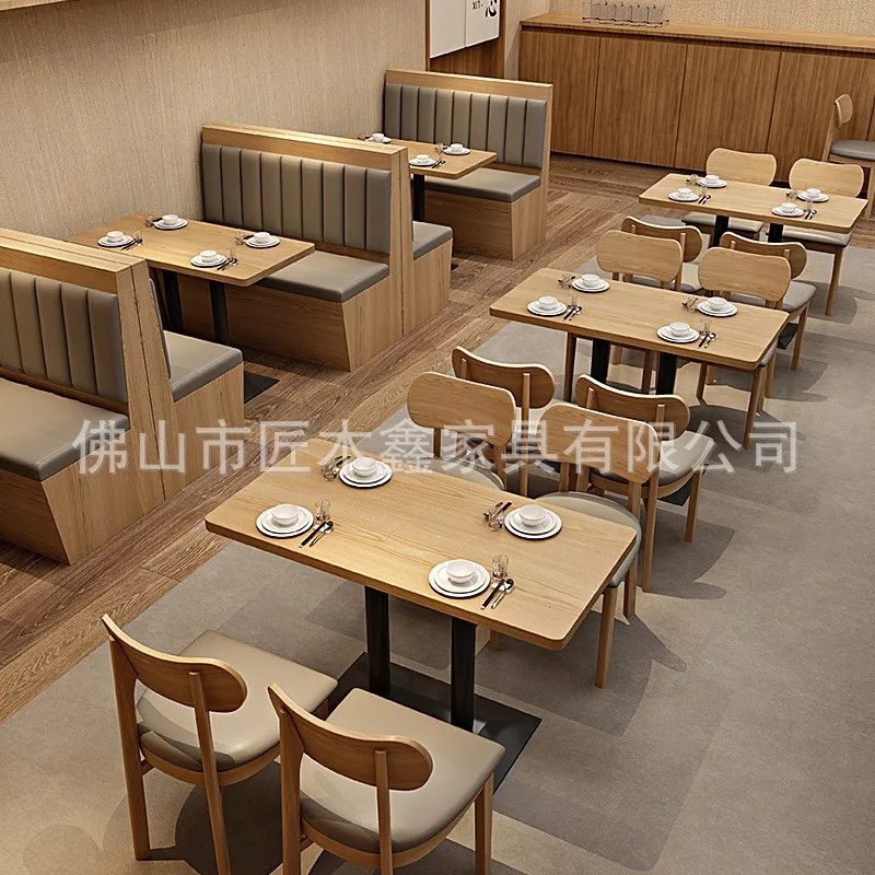 

Cafe table and chair combination theme restaurant tea restaurant chair light meal snack bar dining table and chair