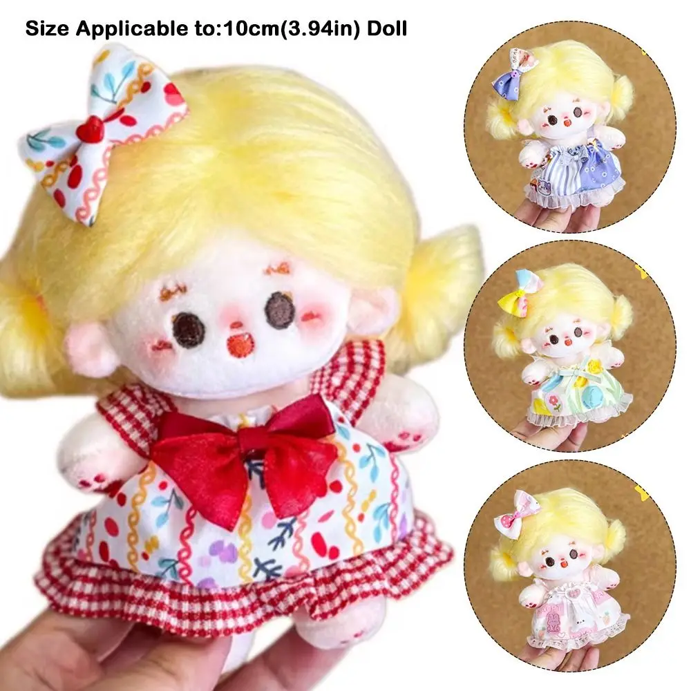 Cute 10cm Cotton Doll Doll Skirt Multiple Styles Hand-made Lolita Dress Dolls Accessories Gift Doll Clothing Children Toys