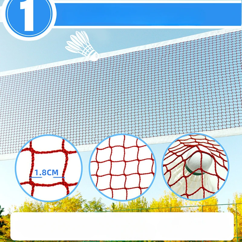 6.1mX0.76m Professional Sport Training Standard Badminton Net Outdoor Tennis Net Mesh Volleyball Net Exercise Drop Shipping