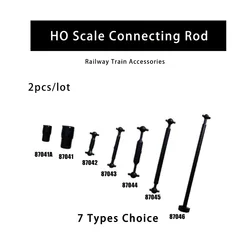 Railway acoplador conector, acessórios de trem, modelo de conexão Rod, plástico ABS Motor Drive Rod, ho Escala 1:87, 2pcs por lote