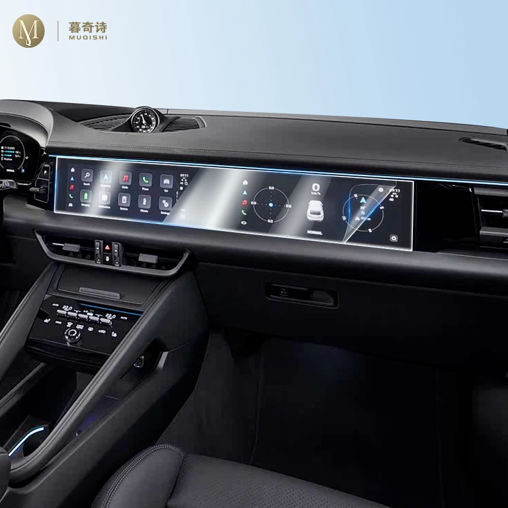 For Porsche Macan 4/Turbo 2024-2026 Car Interior GPS Navigation LCD Screen TPU Nano Protective Film Scratch-Resistant PPF Film