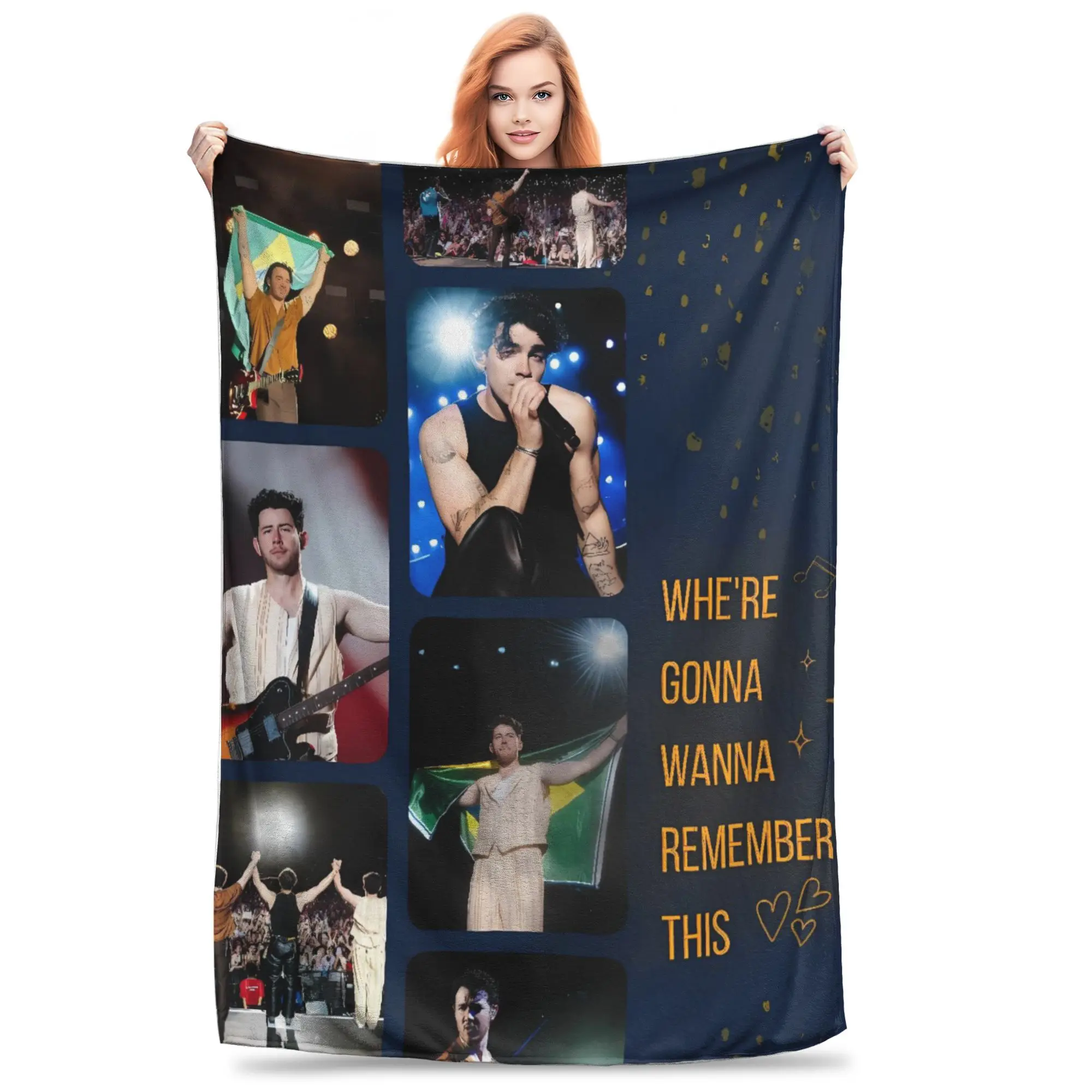 

Одеяло для 20-го юбилея Jonas Bros, фланелевое покрывало для дивана, стула, новинка, чехол для дивана-кровати