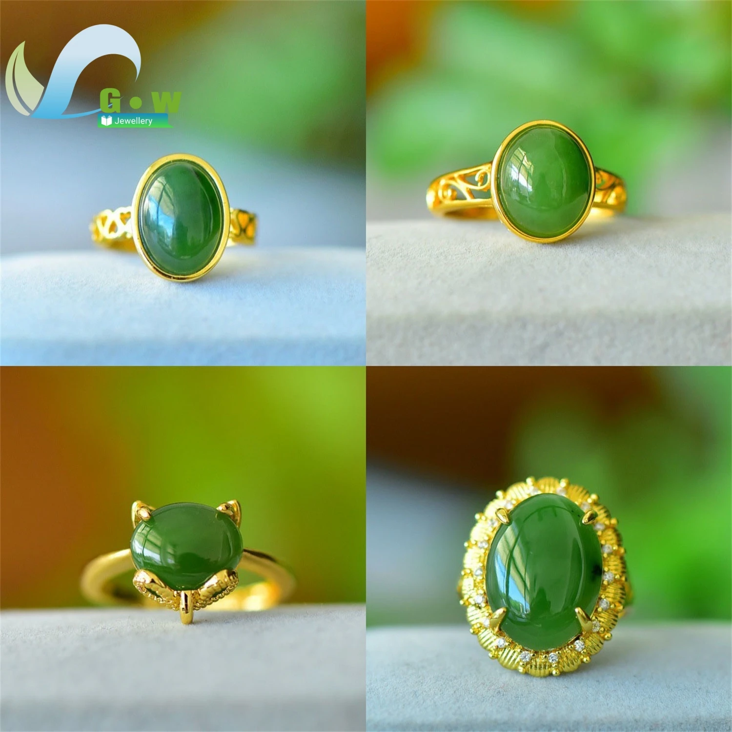 

Natural Hetian Jade Copper Inlaid Ring Yin Yang Symbol Design Adjustable Size Women Fine Jewelry Classic Chinese Style Stone