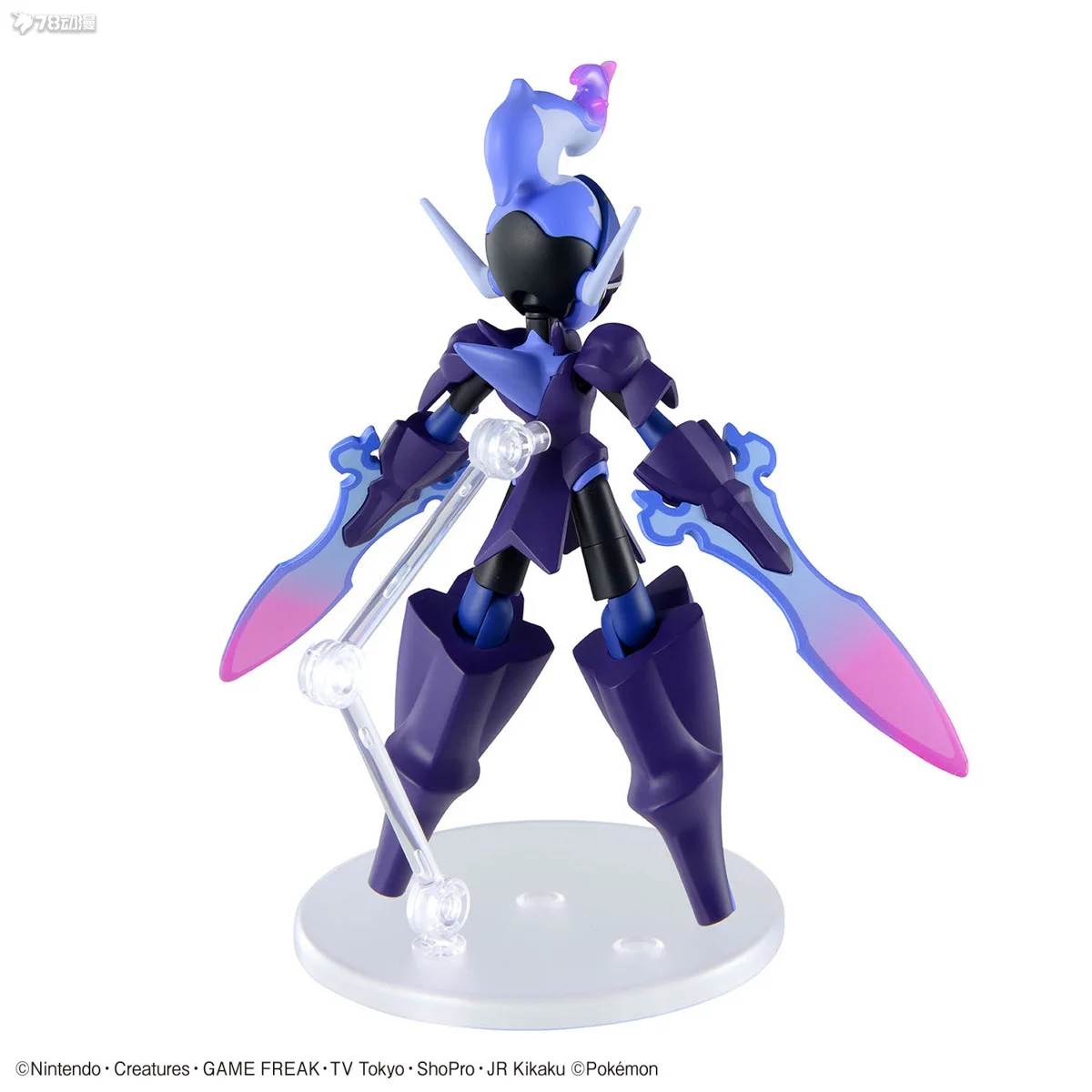 Bandai Original Pokémon Evolution Series เบอร์ 57 Cangyan Blade Ghost อะนิเมะประกอบสะสมเครื่องประดับของขวัญสําหรับชาย