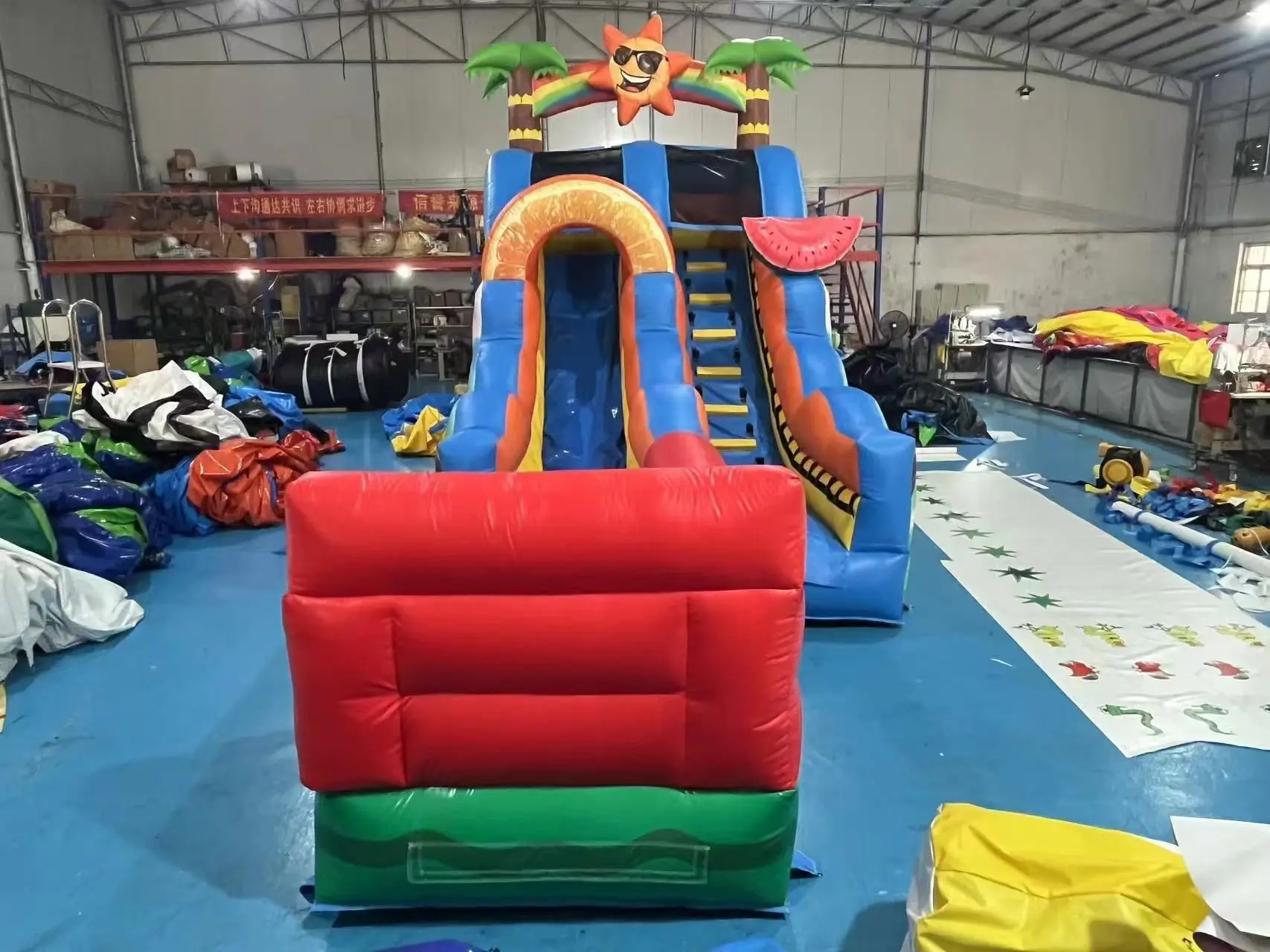 2025, artículo más vendido, combinación de tobogán de PVC personalizado para eventos al aire libre, tobogán inflable gigante para parques