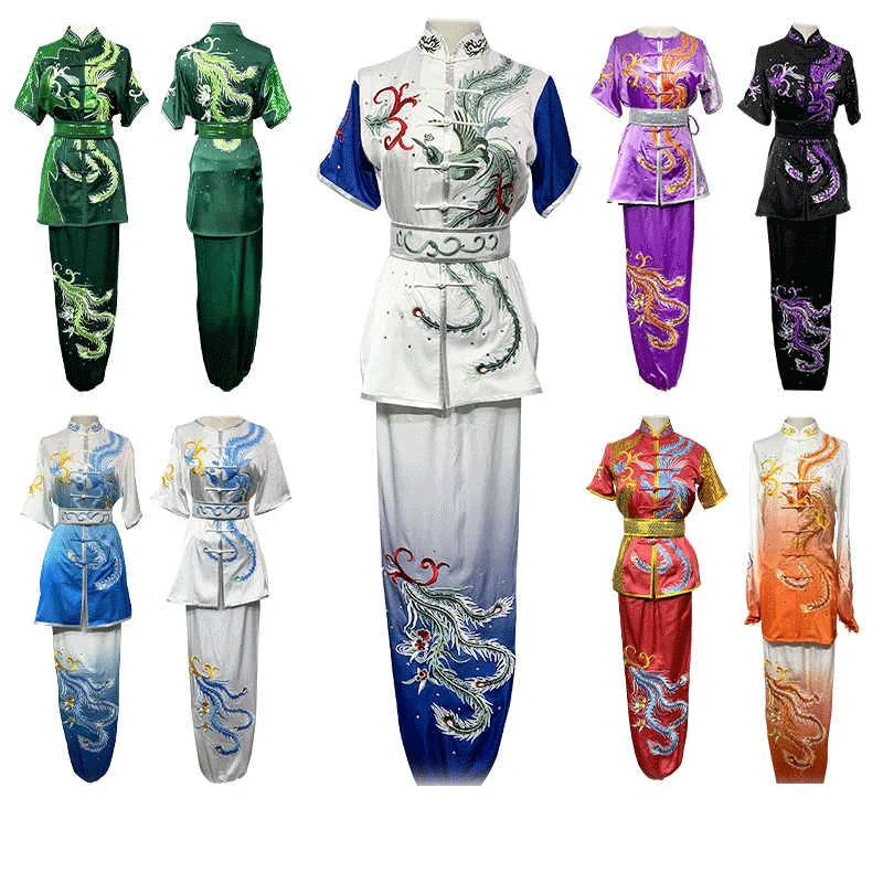 Han Cui 30 Phoenix Long Fist Nanquan Children's Martial Arts Competition Performance Color Costume Physical Examination Competit