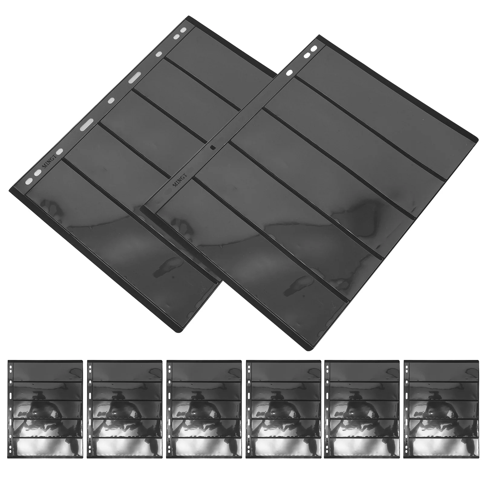 10 أوراق ألبوم ختم الموثق عملة جمع صفحات جامع تخزين الموثق ختم عملة ألبوم عبوات حامي عرض ورقة