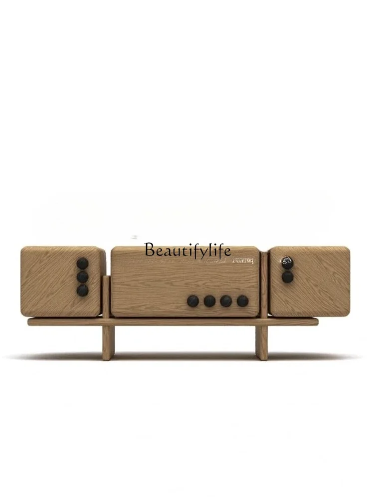 

l*Medieval solid wood special-shaped TV cabinet household art storage wall cabinet simple