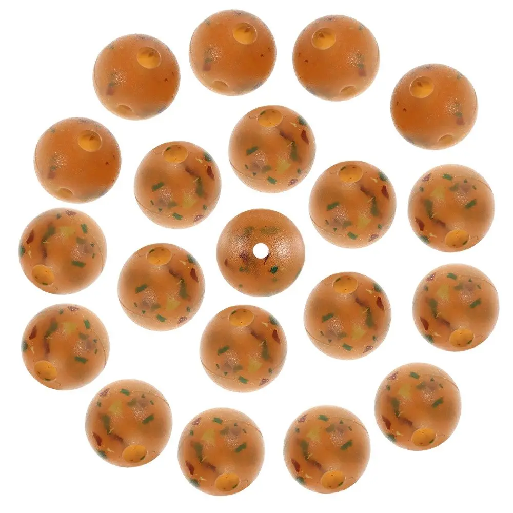 20Pcs Carp Fishing Accessories Kicker PE Block Beads Round Shaped Bead for  Bait SafetyBeads Spinner Swivel Tackle