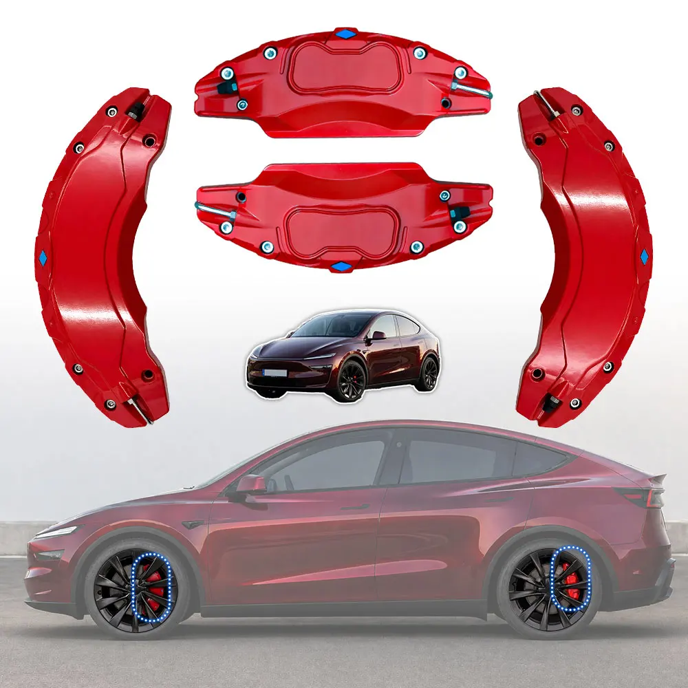 Dream Car Exterior Accessories 4 Pieces Customize Aluminum Refit Brake Caliper Cover For  Model Y 2025 Berlin Edition