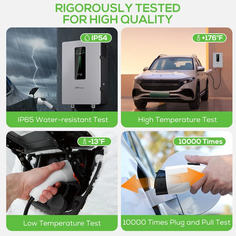 Ovrod Borne De Recharge Voiture Electrique Wallbox Ccs2 محطة شحن جدار جبل 20Kw Dc Ev شاحن