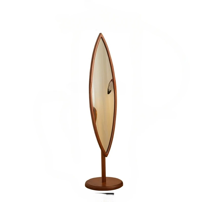 

Cherrywood Retro Color Floor Mirror Household Solid Wood Full-Length Mirror Dressing Mirror Bedroom Simple Movable