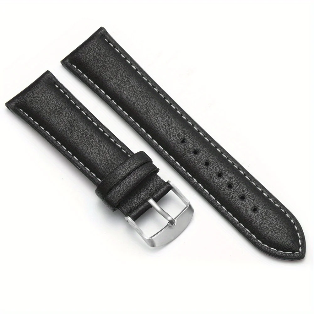 PU Leather Strap 20mm 22mm Suitable for Men's and Women's Straps, Watch Accessories Watch Band