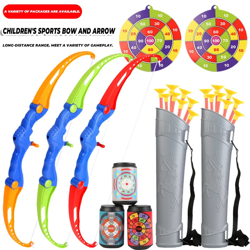 Ensemble de jouets en forme de flèche pour enfants, avec ventouse, jeu de tir en plein air, Interaction Parent-enfant, jouets de sport éducatifs pour enfants, cadeaux
